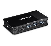 Switch USB - Trendnet - TK-U404 - Noir - USB 3.2 Gen 1 - Témoin LED - 8 Ports USB A