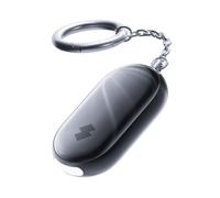 SwitchBot Alarme de Sécurité Personnelle, 130dB Sirène puissante & Lumière stroboscopique, Porte-clés d'Autodéfense IP65 avec Alertes de Localisation, Parfaite pour Femmes, étudiants et Enfants, Noir