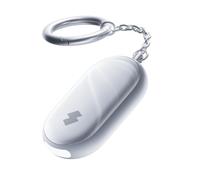 SwitchBot Alarme de Sécurité Personnelle, 130dB Sirène puissante & Lumière stroboscopique, Porte-clés d'Autodéfense IP65 avec Alertes de Localisation, Parfaite pour Femmes, étudiants et Enfants, Blanc