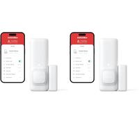 SwitchBot Capteur de Contact d'alarme de Porte - Capteur d'alarme de fenêtre et de Porte sans Fil Intelligent pour la sécurité Domestique, Ajoutez SwitchBot Hub Compatible avec Alexa (Lot de 2)