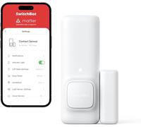 SwitchBot Capteur de Contact d'alarme de Porte - Capteur d'alarme de fenêtre et de Porte sans Fil Intelligent pour la sécurité Domestique, Ajoutez SwitchBot Hub Compatible avec Alexa