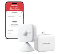SwitchBot Capteur de Présence avec Bot, Détecteur & Interrupteur Connecté | mmWave, PIR et luminosité, détecte mouvement/immobilité, Bot appuie sur interrupteurs/boutons, sans câblage