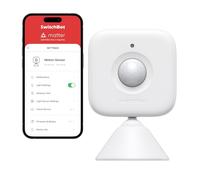 SwitchBot Détecteur de Mouvement Intelligent - Système de Sécurité Domestique Intelligent sans Fil, Alerte et Capteur de Mouvement Infrarouge, Ajouter Hub pour Le Rendre Compatible avec Alexa