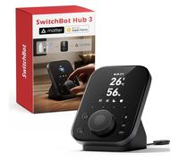 SwitchBot Hub 3, Hub Domotique Maison WiFi avec Support Matter, Télécommande IR/Bluetooth, Capteur Température Humidité, Compatible Alexa, Google Home, Apple HomeKit, Home Assistant, IFTTT