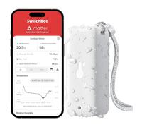 SwitchBot Hygromètre IP65 pour intérieur et extérieur, Bluetooth, point de rosée, capteur d'humidité absolue, thermomètre extérieur, stockage des données pour serre, cave à vin