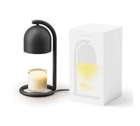 SwitchBot Lampe Chauffe Bougie avec Coffret Cadeau, Candle Warmer Lamp compatible Matter pour Apple Home & Alexa, Minuterie et Variateur Lampe Bougie électrique pour Parfumées Maison, Chambre, Noir