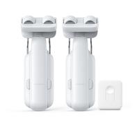 SwitchBot Ouvre-Rideau Électrique pour Tringles, Curtain Rod 3 2025 Lot 2 Moteurs et 1 Télécommande, Contrôle Bluetooth & App, Moteur Silencieux Puissant, Compatible Matter & Apple Home (Hub requis)