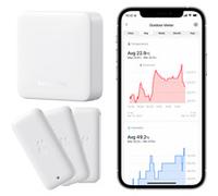 SwitchBot Pack intelligent - lot de 3 thermo-hygromètres et Hub Mini, Bundle