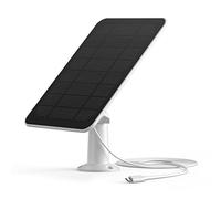 SwitchBot Panneau Solaire pour Caméra Extérieur, Panneau Solaire 5W pour Caméra de Sécurité Rechargeable, Réglable à 360°, Alimentation Continue