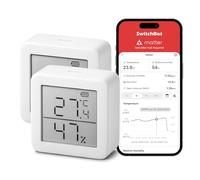 SwitchBot Thermomètre hygromètre intérieur, hygromètre numérique Bluetooth avec application, point de rosée / VPD/capteur d'humidité absolu, Bluetooth hygromètre 2