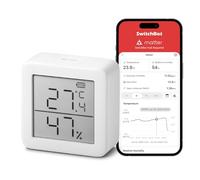SwitchBot Thermomètre hygromètre intérieur, hygromètre numérique Bluetooth avec application, point de rosée/VPD/capteur d'humidité absolu, Bluetooth