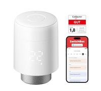 SwitchBot Thermostat de radiateur connecté, contrôle Via Bluetooth & appli avec minuteur, Installation Facile, économie d'énergie, Compatible Alexa, Apple Home & Google Home (SwitchBot Hub requis)