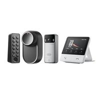 SwitchBot Wi-Fi Smart Lock Ultra avec sonnette vidéo, avec déverrouillage par empreinte digitale, serrure électronique, ouverture de porte par empreinte digitale, code de passe, smartphone, Alexa