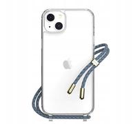 SwitchEasy Coque transparente anti-chocs Play Lanyard pour iPhone 14 Plus Ocean