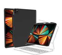 SwitchEasy CoverBuddy Étui pour iPad Pro 12,9" 2021-2022 avec porte-crayon (5-6 générations) - Compatible avec Magic Keyboard, Smart Keyboard Folio (clavier, support et pavé tactile non inclus) - Noir