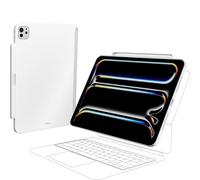 SwitchEasy CoverBuddy Lite Étui pour iPad Pro 11" 2024 - Étui Compatible avec Clavier Magique pour iPad Pro (M4) avec Porte-Crayon Apple Pencil Pro (Blanc)