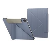 SwitchEasy Origami Étui de protection pour iPad Pro 12.9 5ème génération - Étui folio pour iPad Pro 12,9" (2021-2018) 4 positions avec support pour iPad 2ème génération Apple Pencil Charge/mise en veille automatique - Bleu Alaska