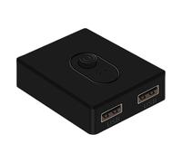 Switcher De Partage D'imprimantes USB 2.0 - Hub De Partage D'imprimante | Sélecteur USB À 2 Ports Pour 1 Imprimante, 2 Ordinateurs | Boîte De Commutation Manuelle Pour Le Scanner | Plug & Play | Aucun