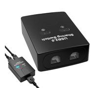 Switcher USB - 2 Ordinateurs 1 Imprimante 3.0 Switch | Sélecteur Swiitch USSB À Grande Vitesse | Interrupteur De Partage D'imprimantes Pour Le Scanner De Souris À Clavier Et Les Accessoires De Bu