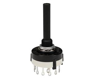 Switches COMMUTATEUR Rotatif 2 Circuits / 6 Positions - COSSES A SOUDER