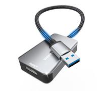 SWITCHFLUX Carte de capture vidéo 4K HDMI vers USB 3.0, 1080p 60 fps pour enregistrement, streaming et jeux, Plug & Play, faible latence, compatible avec PS5, Switch 2, Xbox, Quest 3, appareil photo