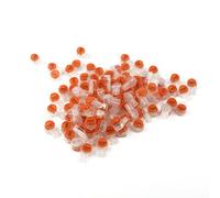 Switian 100pcs Connecteurs de Câble à UY2, Connecteur Épissure Rapide Terminaux Étanche avec Bouton Transparent Orange