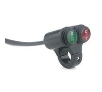 Switian Interrupteur Moto, 22mm 12V Universel Guidon Interrupteur Phare de Frein de Moto Brouillard Lumières Corne Double Bouton de Commande Commutateur