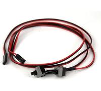 Switian Lot de 2 Interrupteurs d’Alimentation et Reset PC, Câble Commutateur 2 Broches pour Carte mère ATX, Bouton Démarrage/Redémarrage pour Boîtier Ordinateur de Bureau