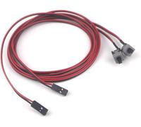 Switian Lot de 2 Interrupteurs d’Alimentation et Reset PC, Câble Commutateur 2 Broches pour Carte mère ATX, Bouton Démarrage/Redémarrage pour Boîtier Ordinateur de Bureau