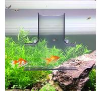 Switior Betta Tunnel tube pour aquarium, accessoires pour se reposer, jouer, se cacher, décoration d'aquarium Betta, six couleurs (forme en T) (noir transparent)