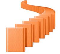 Switory Lot de 50 enveloppes à bulles rembourrées auto-adhésives imperméables, enveloppes à bulles pour expédition, emballage professionnel (orange), 15,2 x 25,4 cm