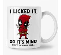 Switzer Kreations Tasse à café Dead-pool, Don't Touch My Mug, idée cadeau amusante, Noël, anniversaire, anniversaire de mariage, remise de diplôme, sarcasme, héros de bande dessinée, tasse à thé en