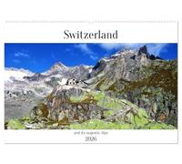 Switzerland and its majestic Alps (Wall Calendar 2026 DIN A2 landscape), CALVENDO 12 Month Wall Calendar: Fascinating photos of impressive mountains and landscapes