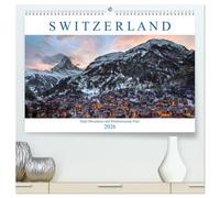 Switzerland (High Quality Premium Wall Calendar 2026 DIN A2 landscape),CALVENDO 12 Month Wall Calendar: From High Mountains to Mediterranean Flair