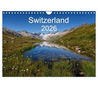 Switzerland Mountainscapes 2026 (Wall Calendar 2026 DIN A4 landscape), CALVENDO 12 Month Wall Calendar: A journey through the beautiful Swiss mountain scenery in four seasons