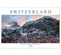 Switzerland (Wall Calendar 2026 DIN A3 landscape), CALVENDO 12 Month Wall Calendar: From High Mountains to Mediterranean Flair