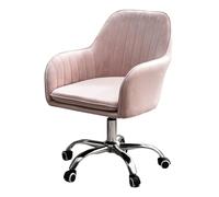 Swivel Desk Chair Swivel Desk Chair Mid Back Office Chair Ergonomic Swivel Chair Computer Chair with Velvet Upholstered, Adjustable Height Task Chair, 150kg Weight Capacity for Home Office Chair(
