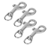 Swivel Eye Snap Hook 4 Pack Stainless Steel Flag Clips Swivel Bolt Snaps for Dog Leash Flag Pole Rop Scuba Diving