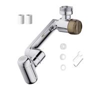 Swivel Faucet Extender | 4 Water Modes Sprayer Attachment | with Filter Adjustable 1080-Degree Twist Faucet Extension | for Kitchen Bathroom Shower Hotel Dorm Apartment