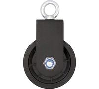 Swivel Pulley Block, Single Pulley Block With Mounting Bracket U Swivel Pulley Lifting Roller Wheel For Wire Rope Pulley Bodybuilding, 1pc