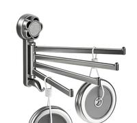 Swivel Towel Racks for Bathroom Wall Mounted No-Drill Shower Holder