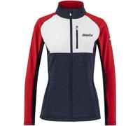SWIX Infinity Midlayer Jacket W - Femme - Blanc / Bleu / Rouge - taille M- modèle 2024