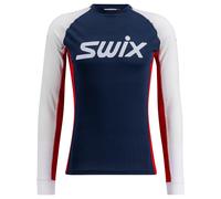 Swix - Sous-vêtement thermique - Racex Classic Long Sleeve M Dark Navy Bright White pour Homme - Taille S Navy S