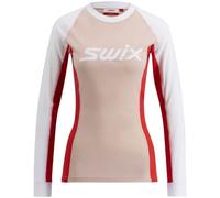 SWIX Racex Classic Long Sleeve W - Femme - Rose / Blanc / Rouge - taille L- modèle 2025