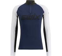 Swix - Sous-vêtement thermique - RaceX Classic Half Zip Dark Navy/Bright White pour Femme - Taille M Navy M