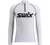 Swix - Sous-vêtement thermique - Swix Racex Classic Half Zip Men Bright White/Dark Navy pour Homme - Taille S - Blanc Blanc S
