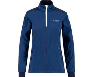 Swix - Veste de ski nordique - Cross Jacket W Estate Blue/White en Softshell - Taille M - Bleu Bleu M