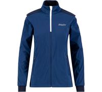 Swix - Veste de ski nordique - Cross Jacket W Estate Blue/White pour Femme en Softshell - Taille S - Bleu Bleu S