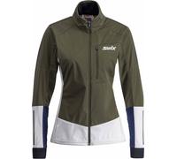 Swix - Veste de ski nordique - Dynamic Jacket W Olive Bright White pour Femme - Taille S - Kaki Kaki S
