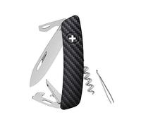 SWIZA 690325 Couteau suisse D03 aspect carbone Argent